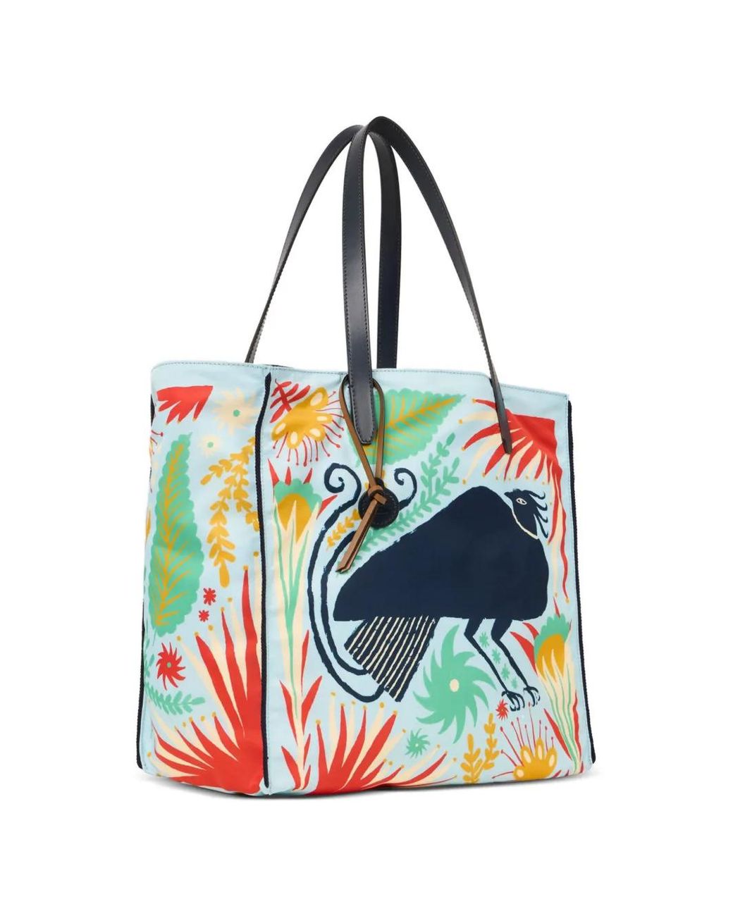 Etro Blue X Tabby Booth Nylon Unfold Me Bag With Print