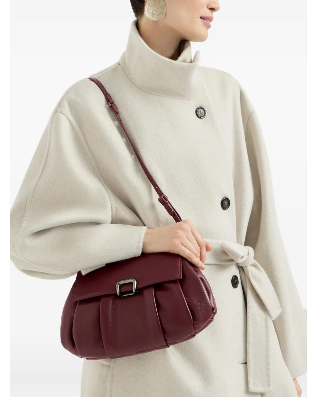 Brunello Cucinelli Purple Boule Bag