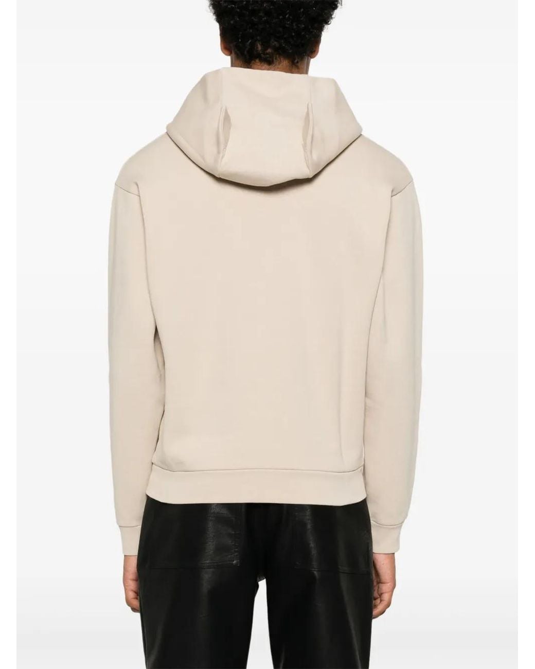 Coperni White Horn Logo-Print Hoodie