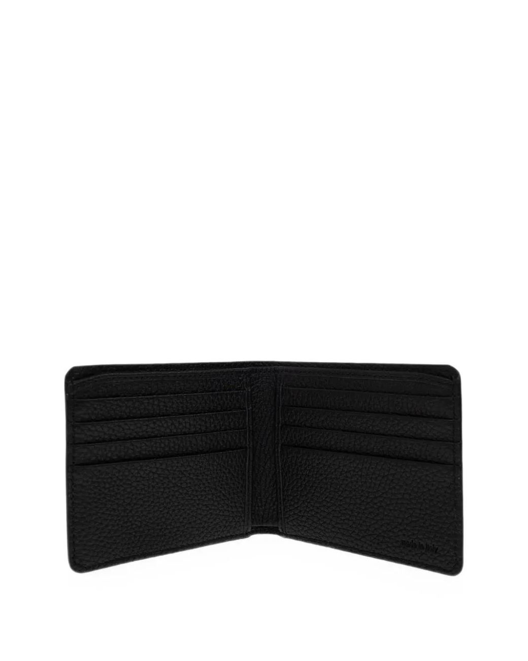 Brioni Black Leather Classic Wallet for men