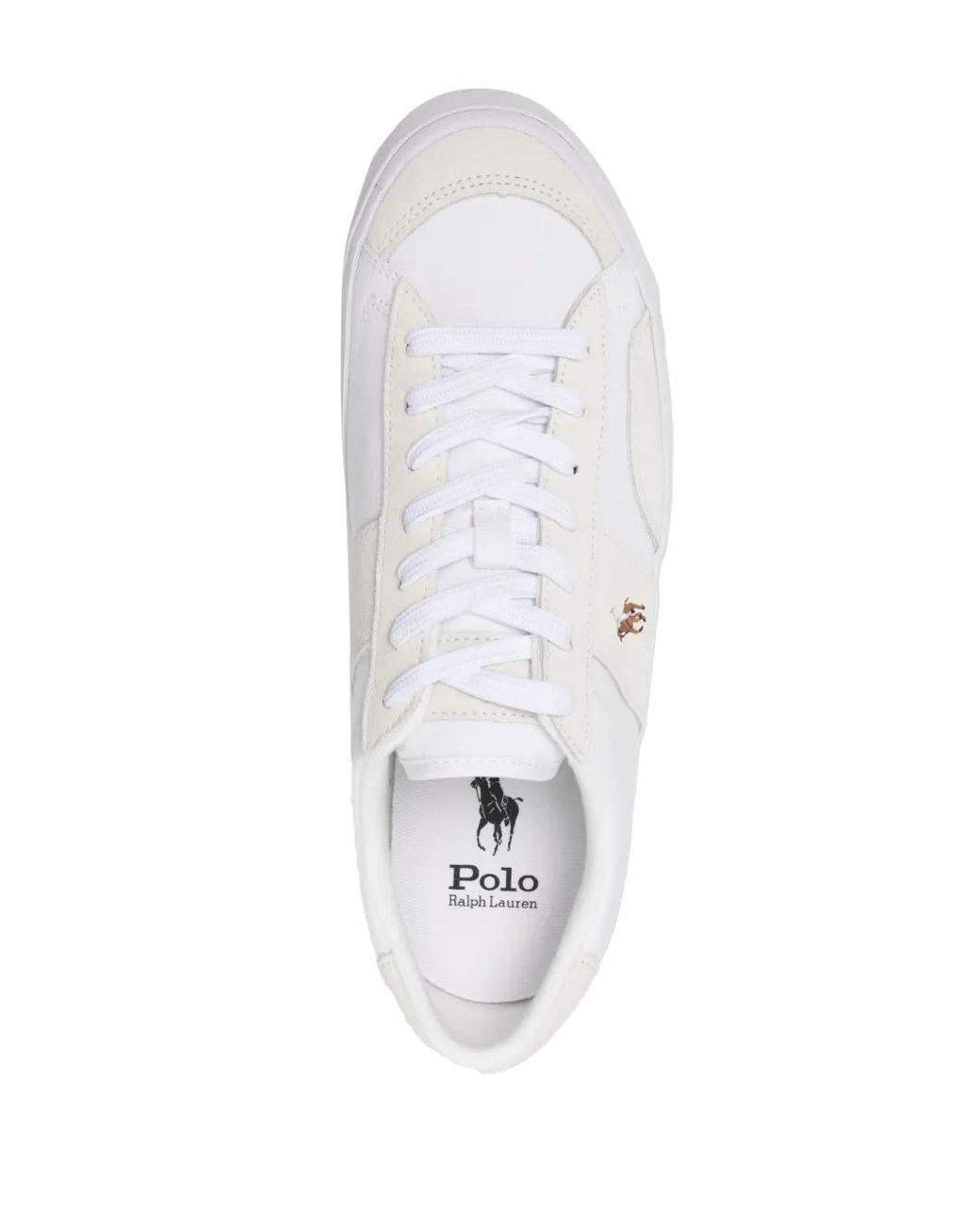 Polo Ralph Lauren White Polo Pony Low-Top Sneakers for men