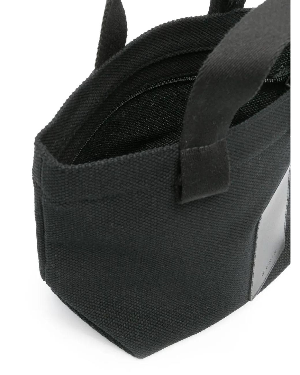 Il Bisonte Black Handtasche Mit Logo-Patch