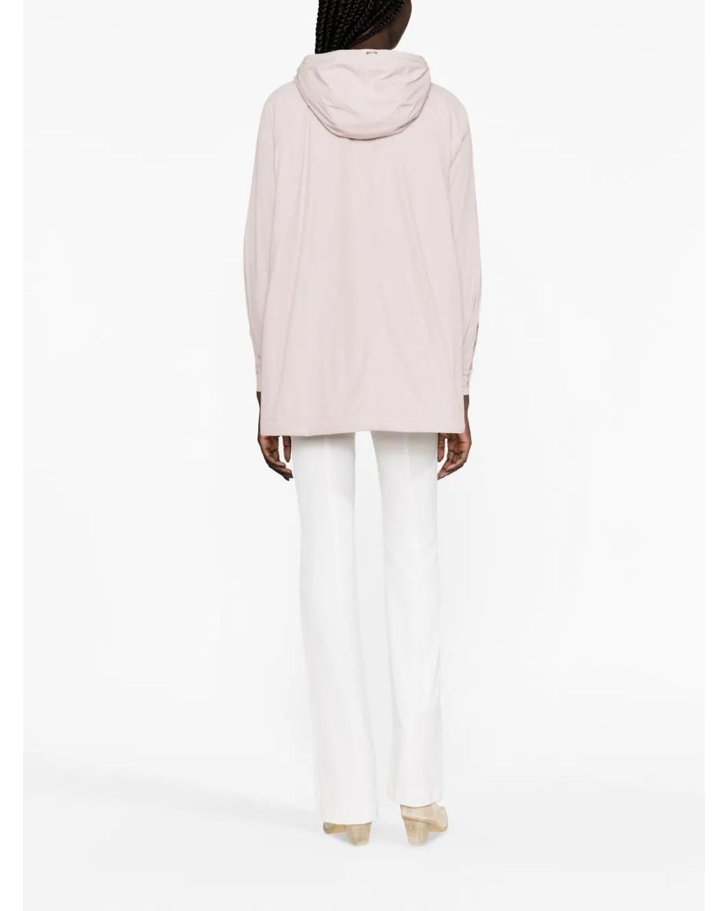 Herno Pink Hooded Zip-Up Jacket