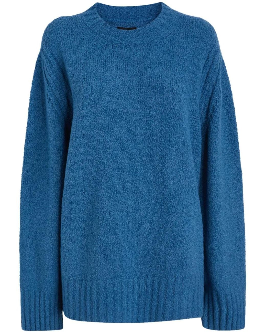 Del Core Geribbelde Sweater in het Blue