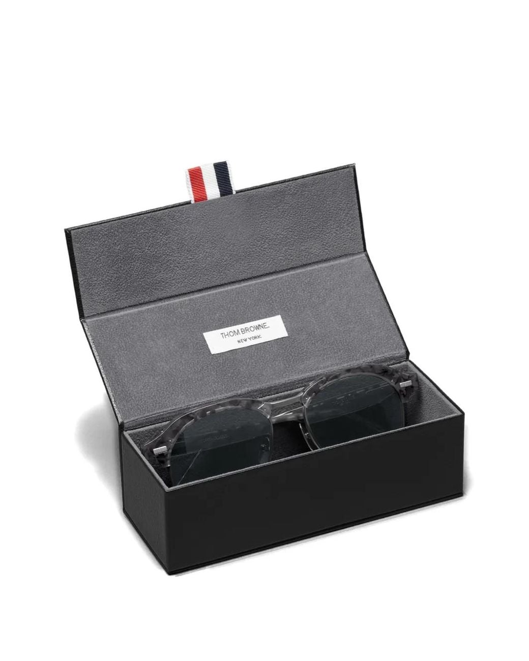Thom Browne Gray Tortoiseshell-Effect Pilot Sunglasses