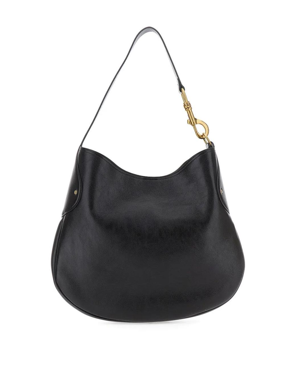 Mulberry Black 'Hackney' Shoulder Bag With Shoulder Strap With Snap Hook