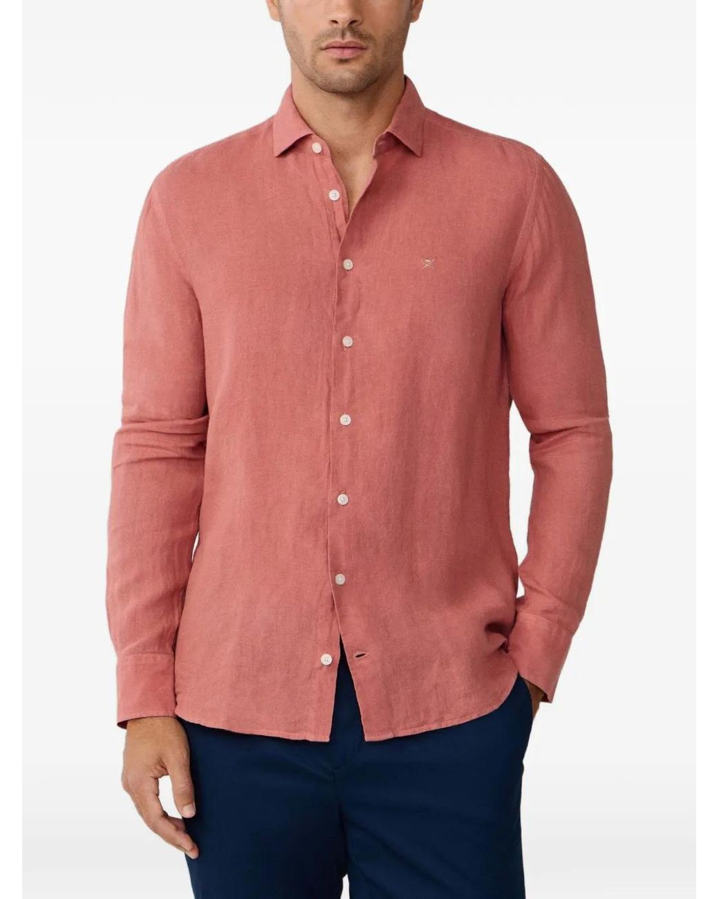 Hackett Red Kent Cutaway-Collar Shirt for men