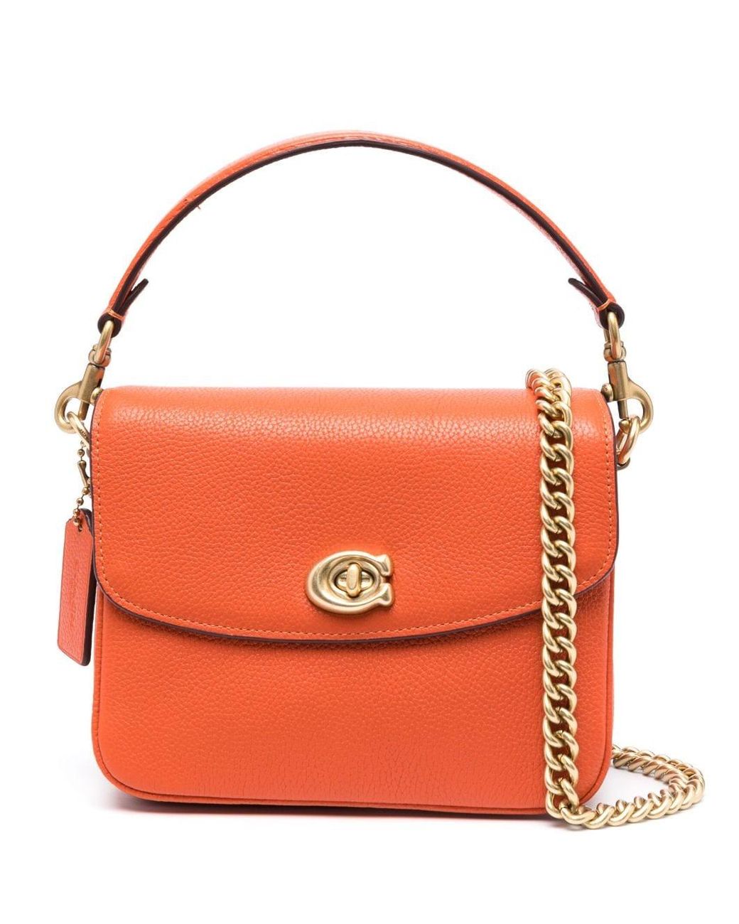 Coach Cassie 19 Leather Crossbody Bag In Orange Lyst 9377