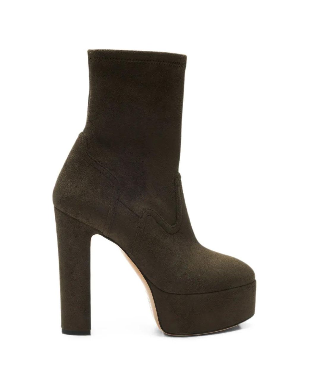 Casadei Brown Patty Arceus Platform Ankle Boots