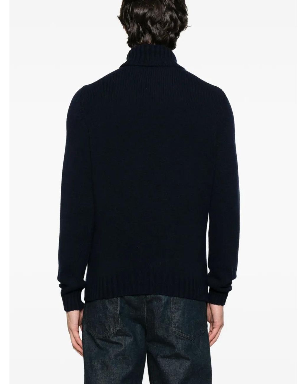 Fedeli Pullover Mit Rollkragen in Black für Herren