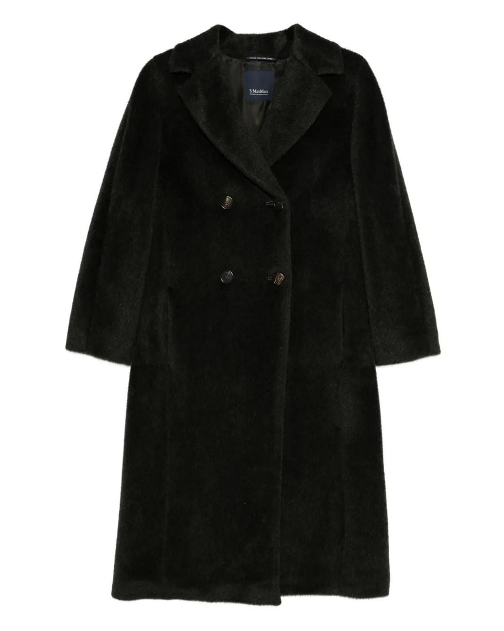 Max Mara Black Double-Breasted Coat