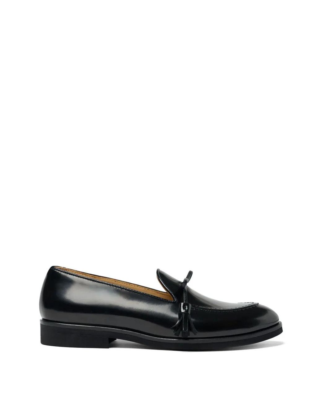 Scarosso Black Madison Tassel Loafers