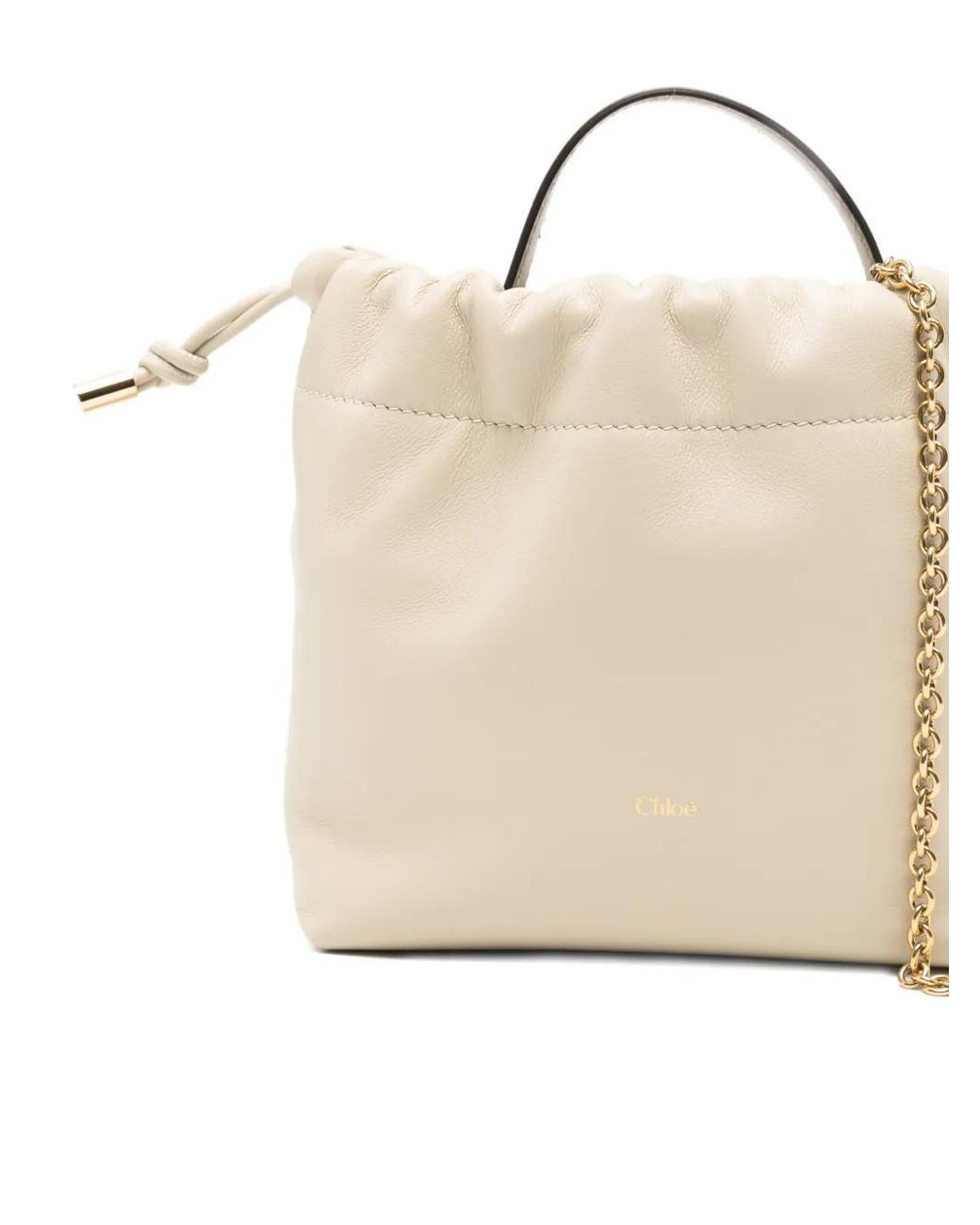 Chloé Natural Chloé Icons Mini Leather Crossbody Bag