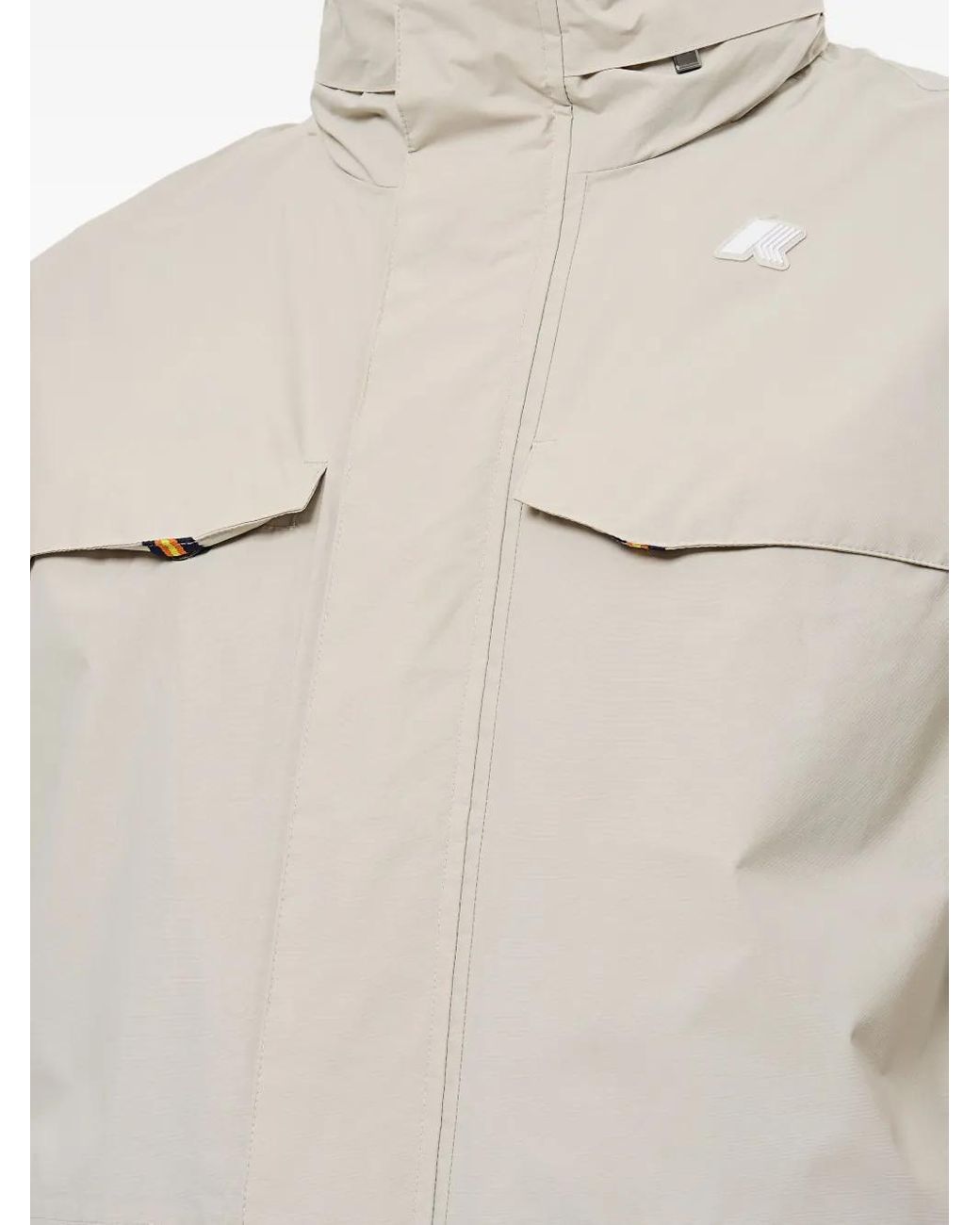 Abrigo Con Parche Del Logo K-Way de hombre de color Natural