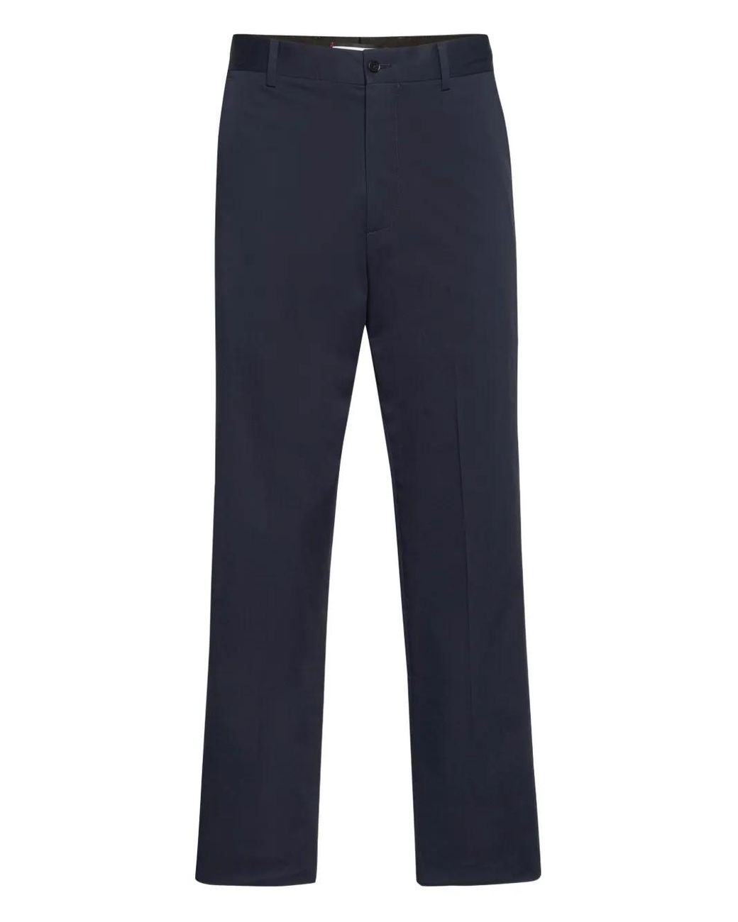 Philipp Plein Blue Logo-Plaque Trousers for men