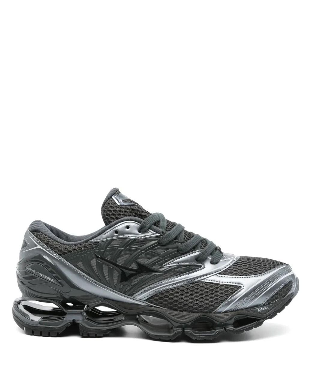 Mizuno Gray Lace-Up Fastening Sneakers