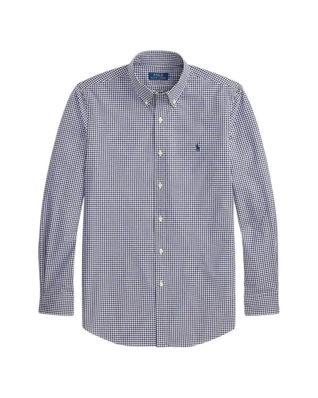 Polo Ralph Lauren Blue Gingham-Check Button-Down Shirt for men