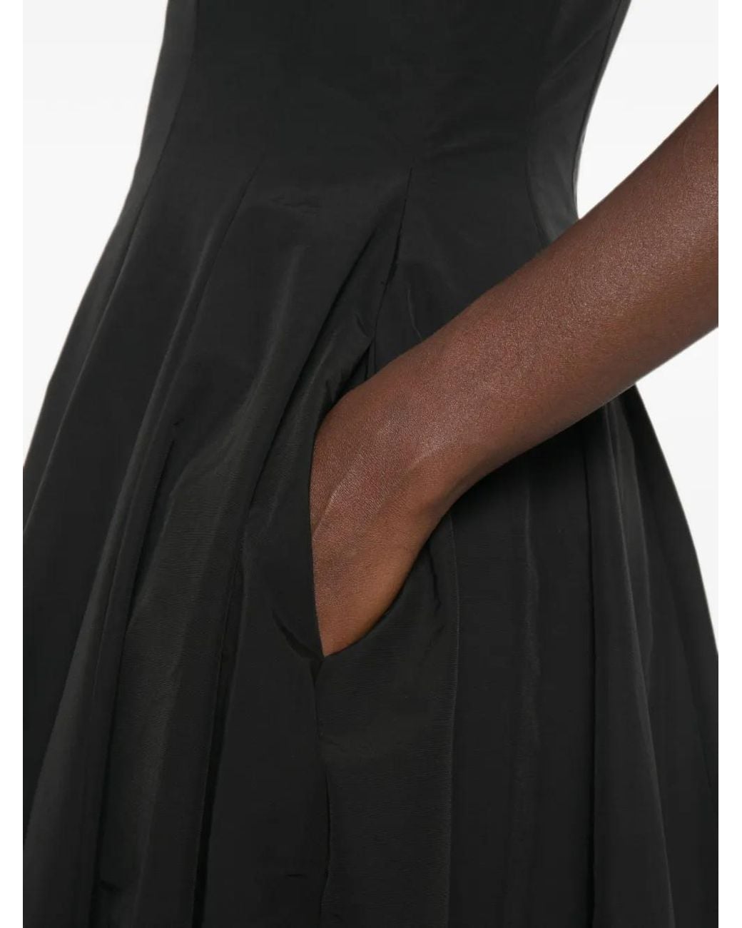 Jonathan Simkhai Black Mira Cotton Faile Lace Midi Dress