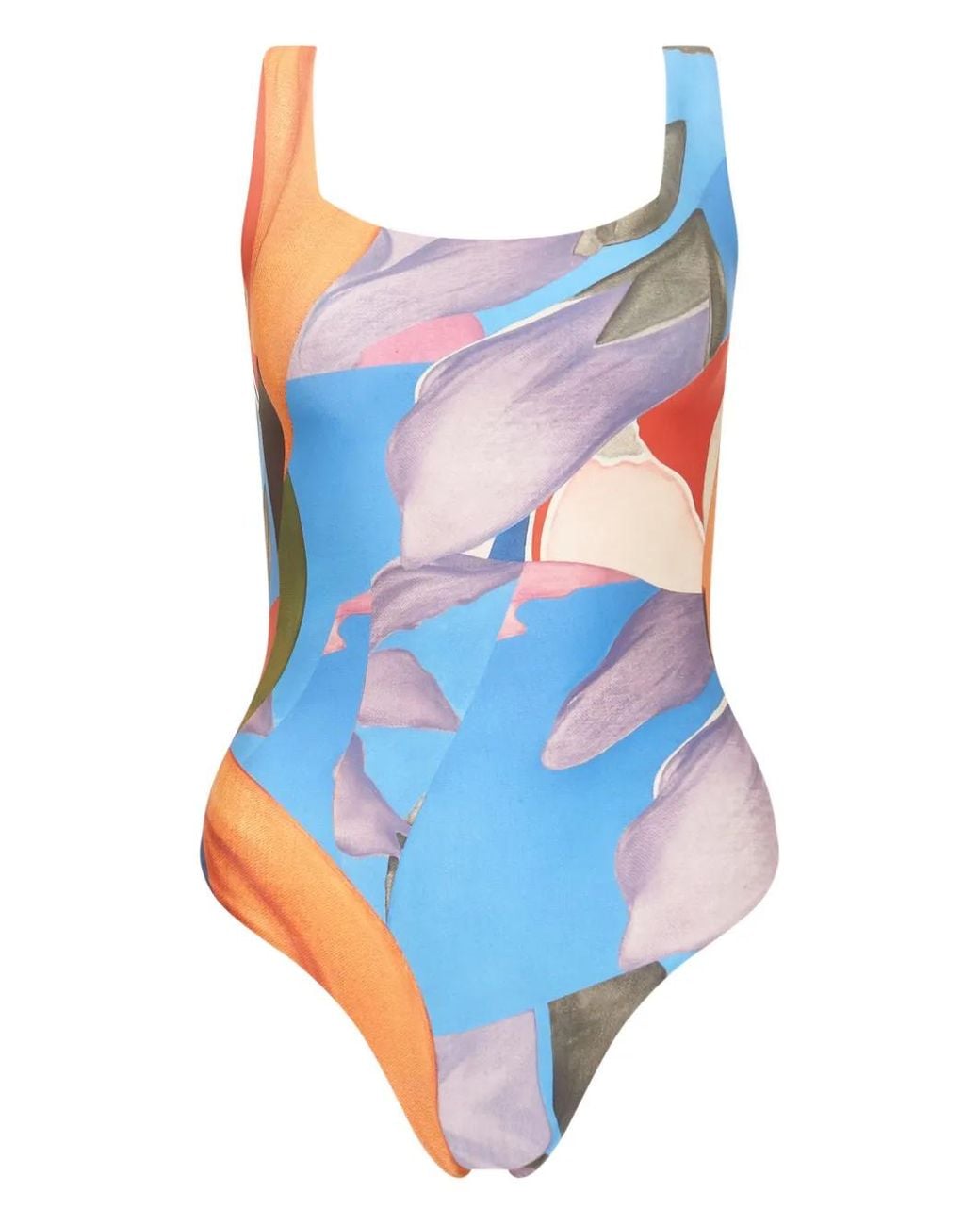 Donde Esteban Blue Palenque Flores One-Piece Swimsuit