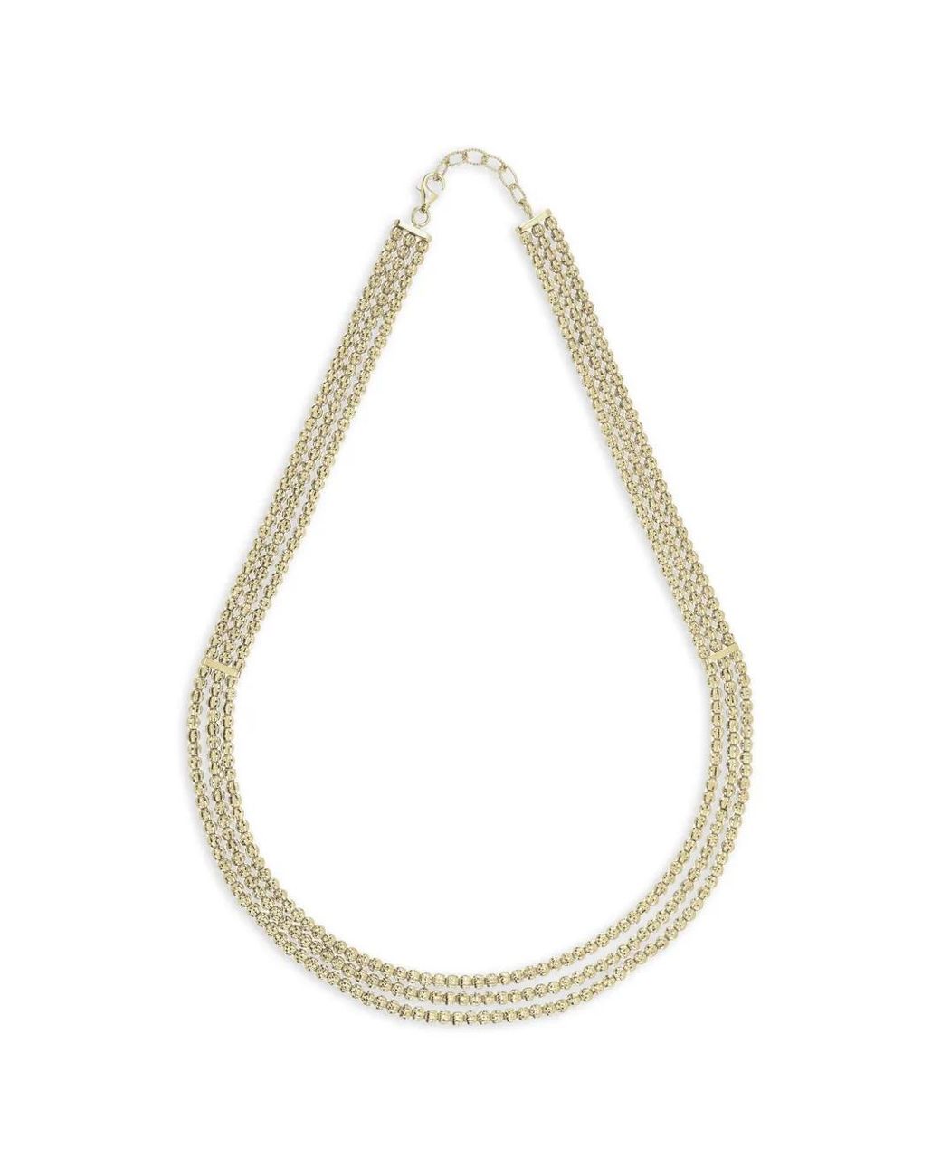 Collier Crystal 3-Row Desmo en coloris Metallic