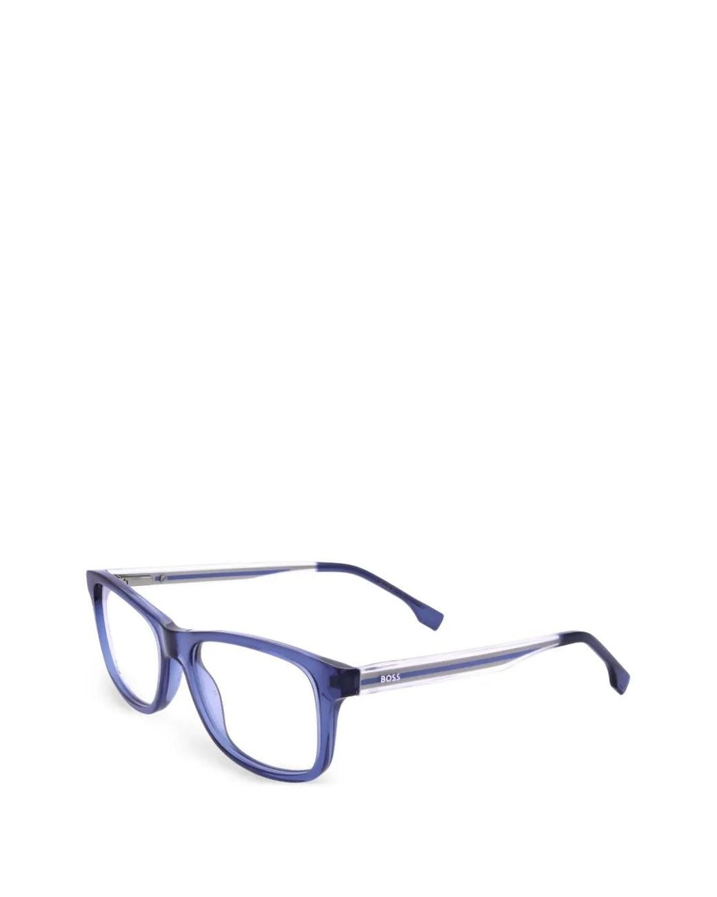 Boss White Brille Mit Eckigem Gestell