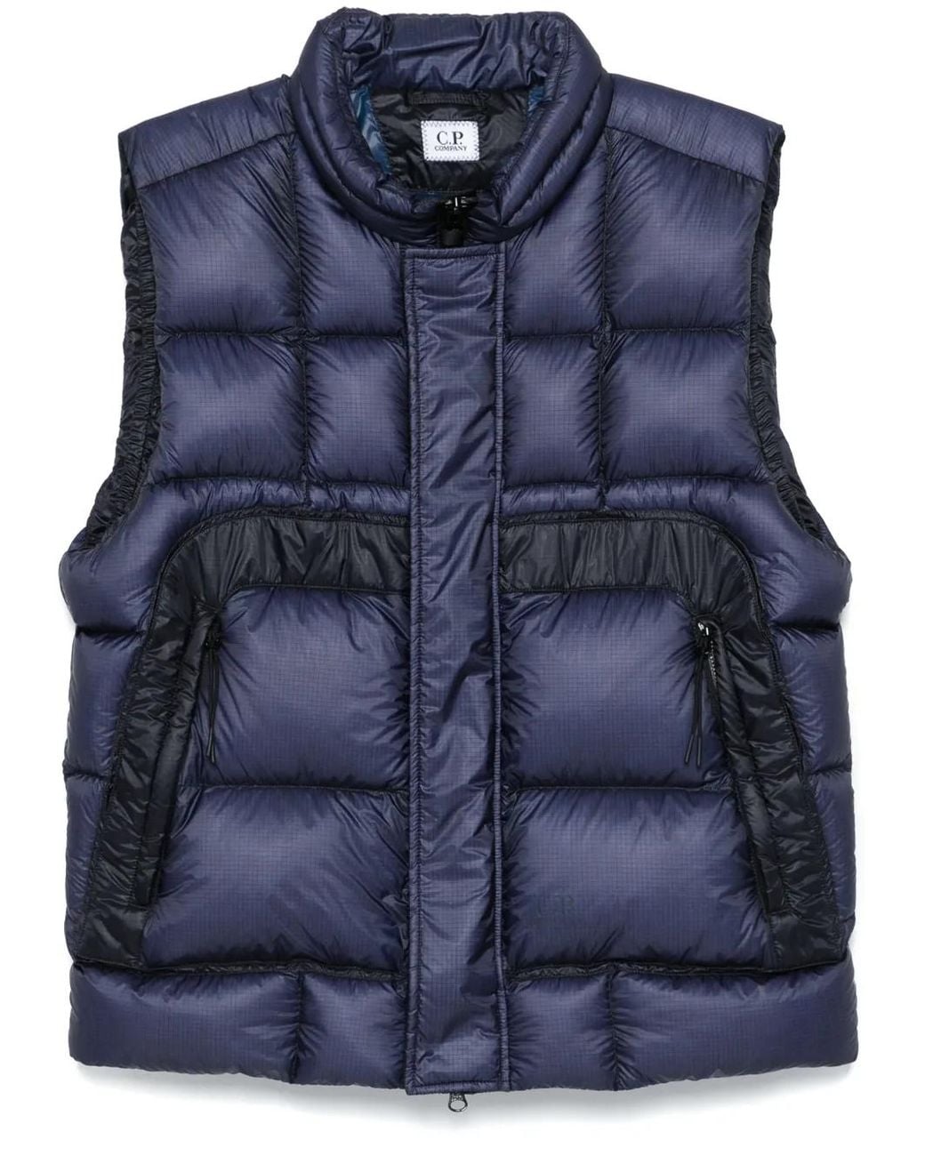 C P Company Blue D.D. Shell Gilet for men