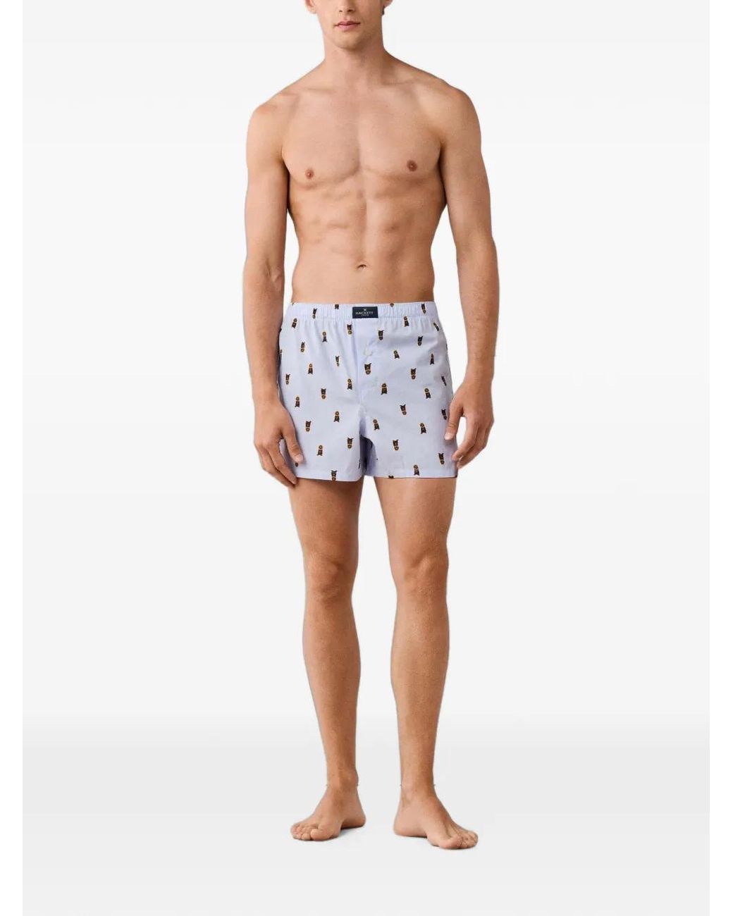 Hackett Blue Lot De Deux Boxers Harry Boxer En Coton for men