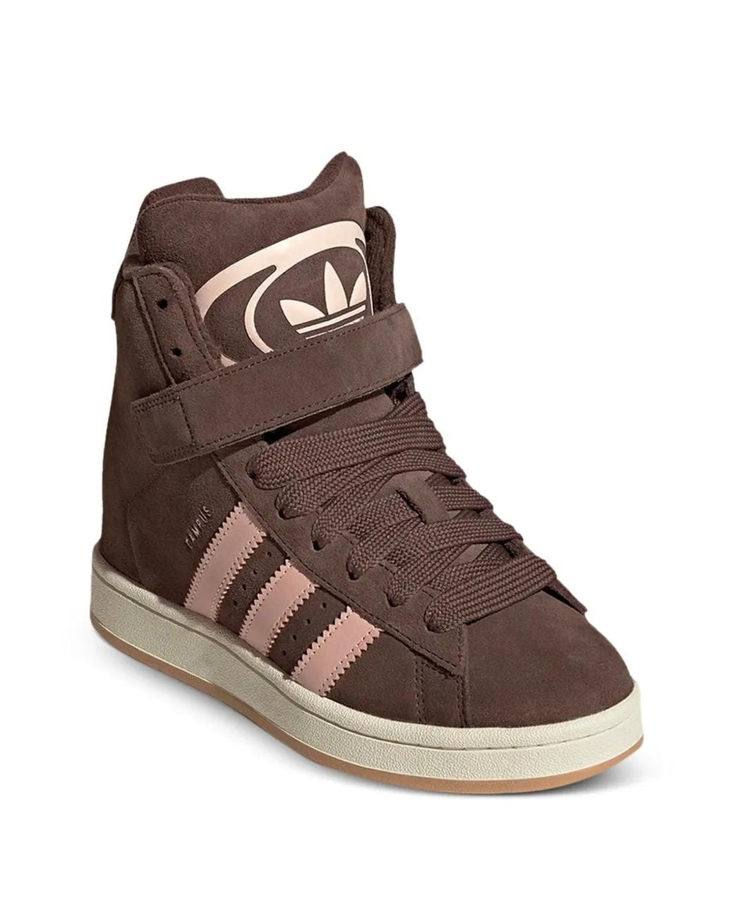 adidas Campus Bold Wedge High-Top Sneakers in Brown | Lyst