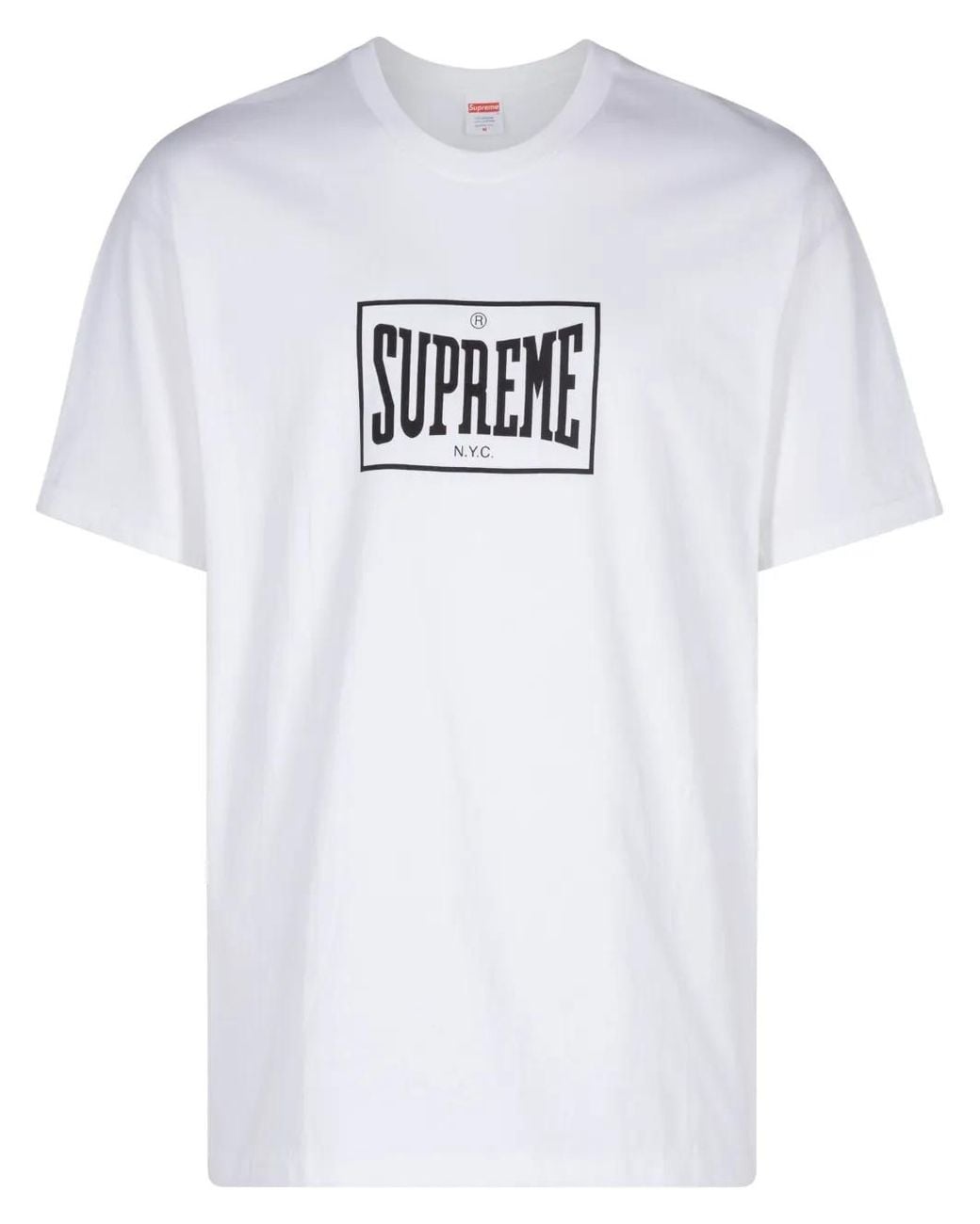 Supreme White Warm Up T-Shirt
