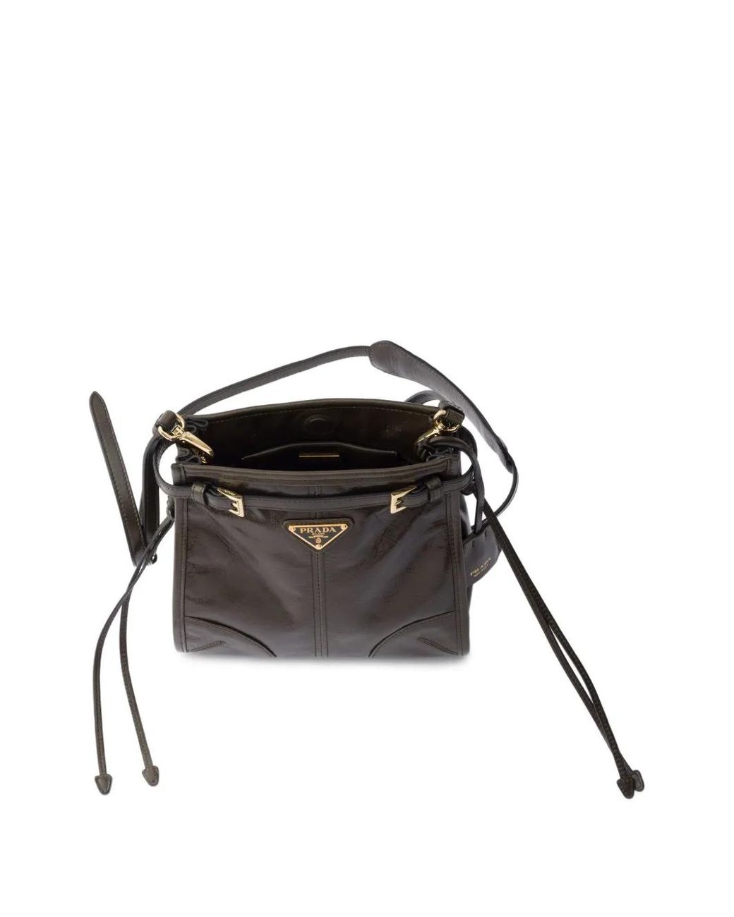 Prada Black Bonnie Leather Mini Shoulder Bag
