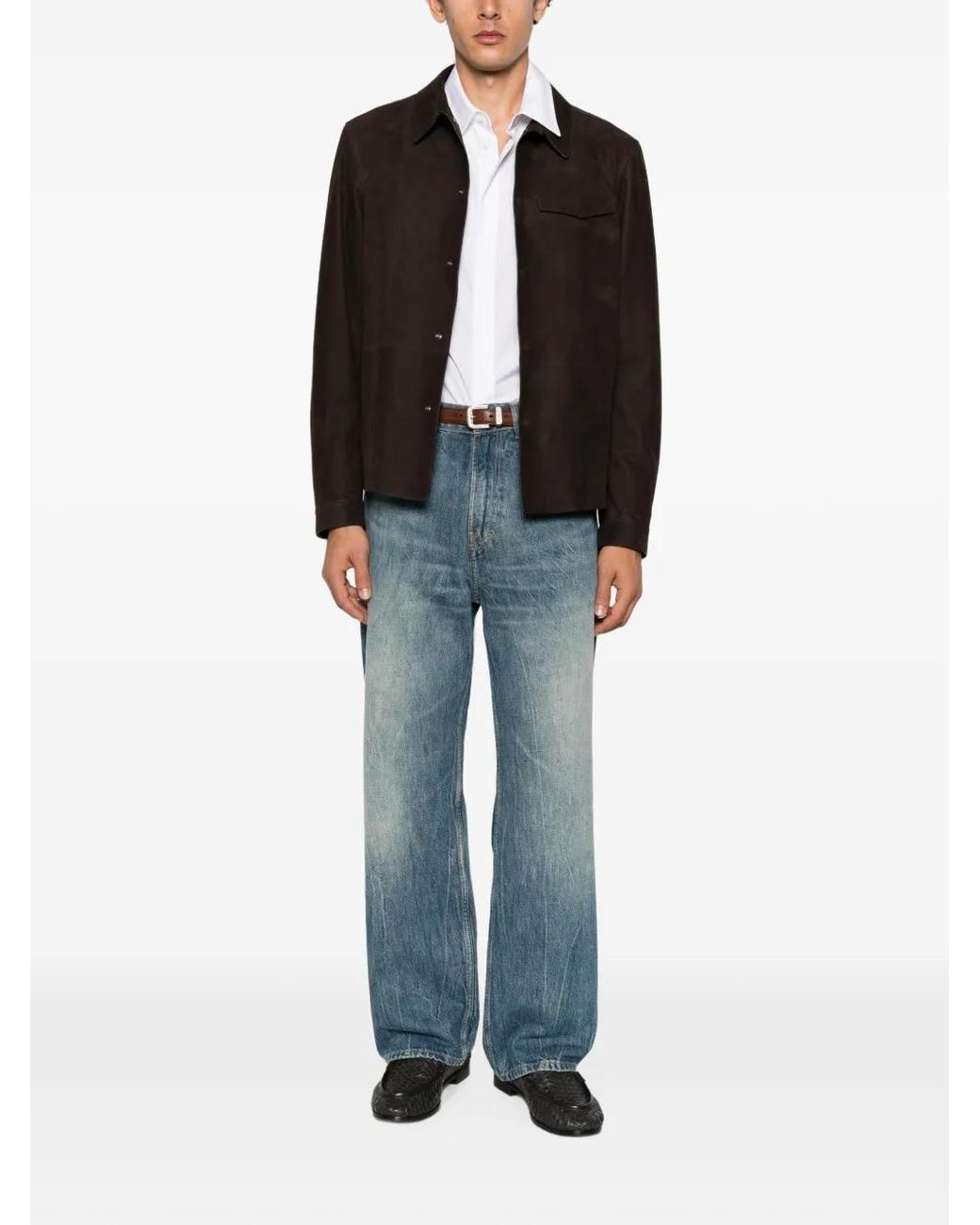 Tom Ford Black Nubuck Leather Jacket for men