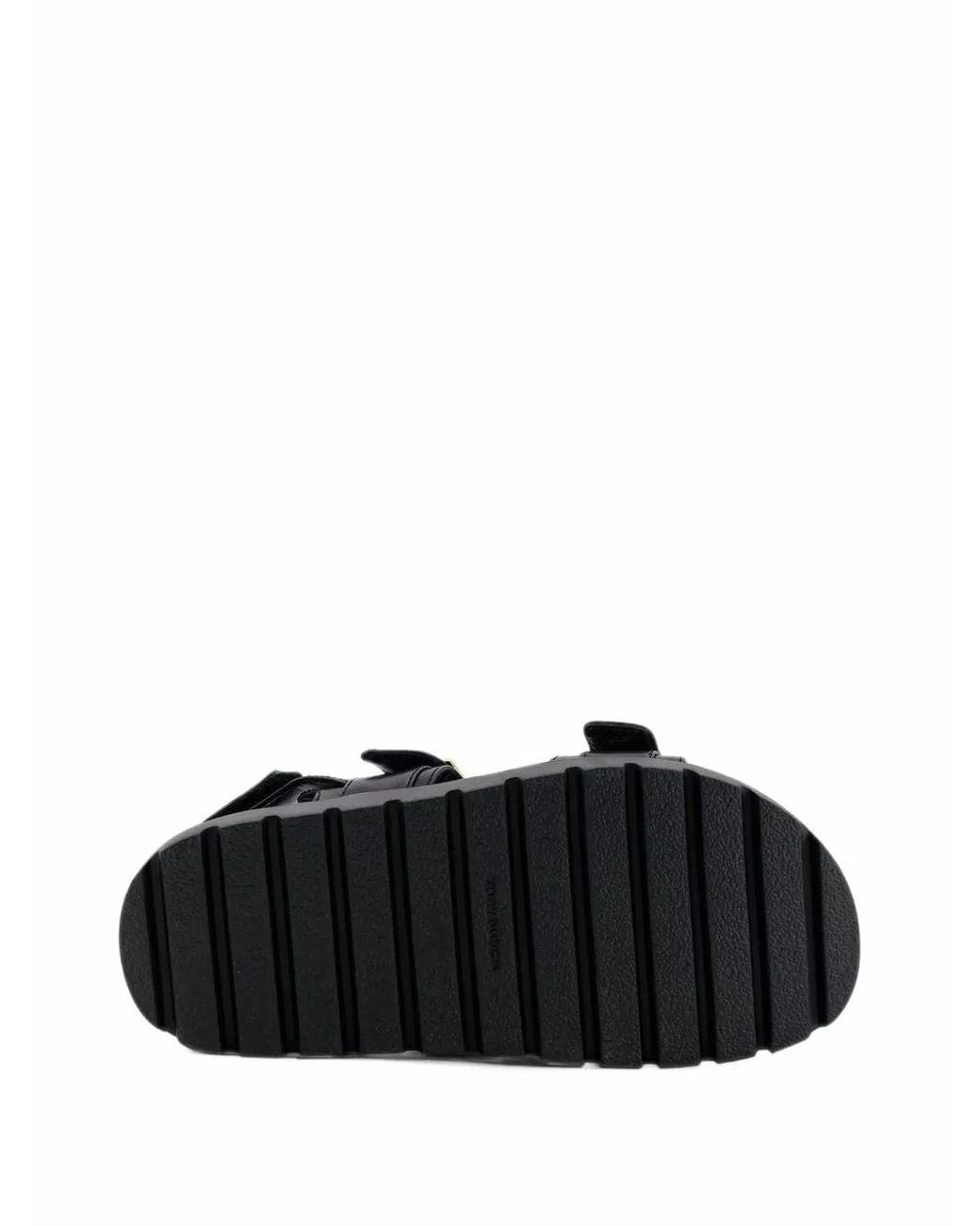 Tory Burch Black Mellow Logo-Plaque Sandals