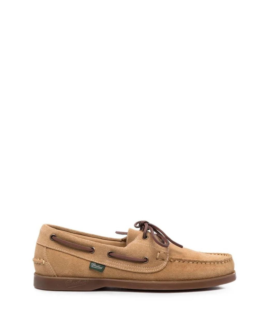 Paraboot Brown Barth Blake-Stitched Boat Shoes for men