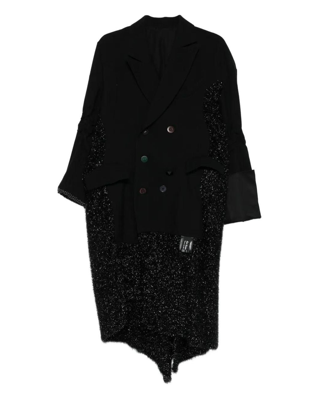Undercover Black Double-Breasted Coat