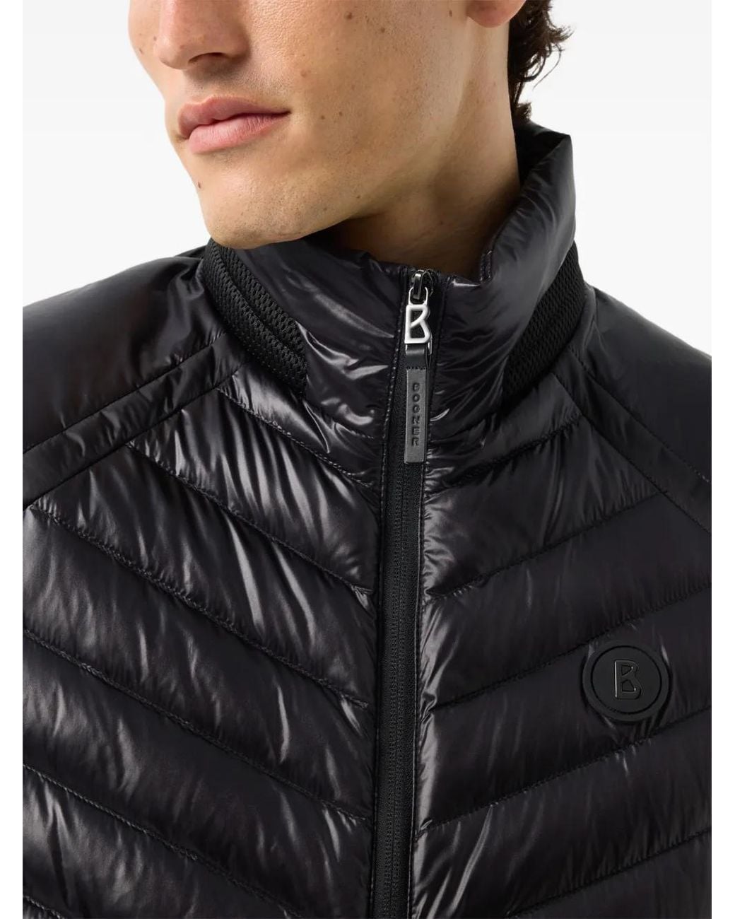 Bogner Blue Lasse Quilted Down Gilet for men
