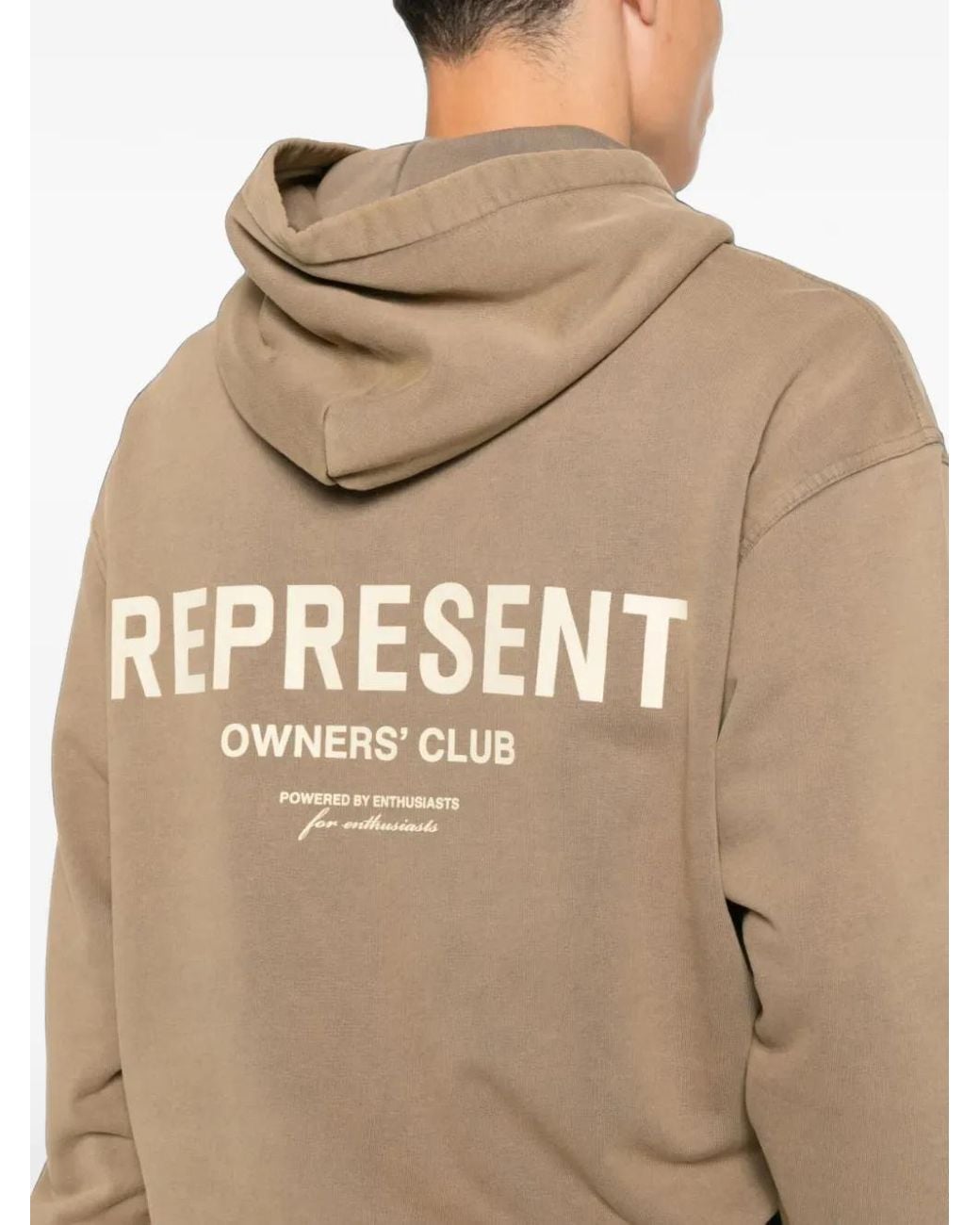 Represent Natural Owners' Club Logo-Print Hoodie for men