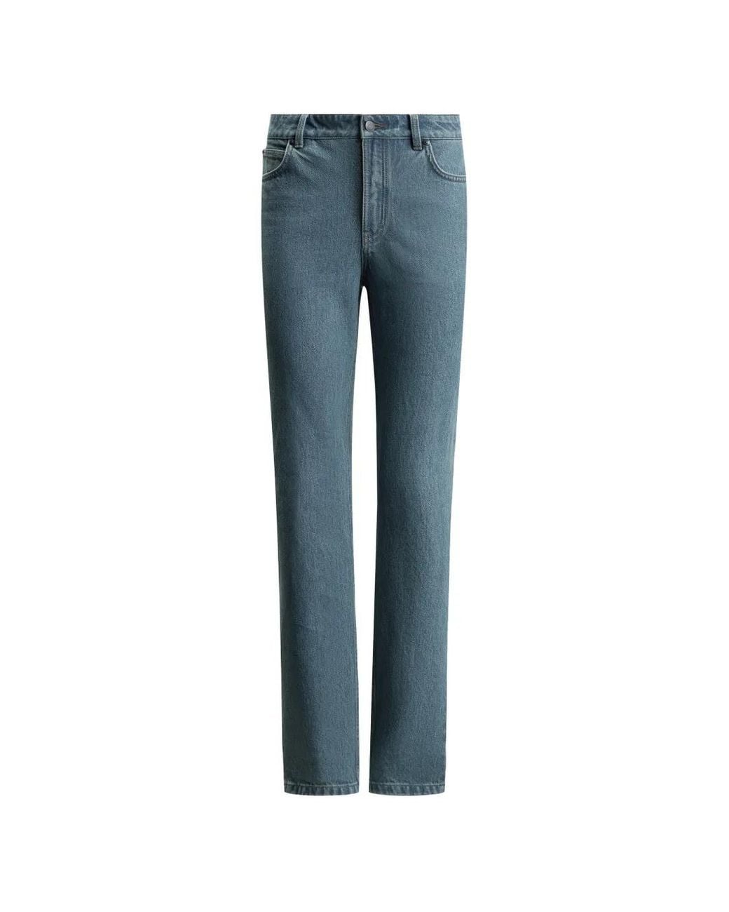 12 STOREEZ Blue 3211 Straight-Leg Jeans
