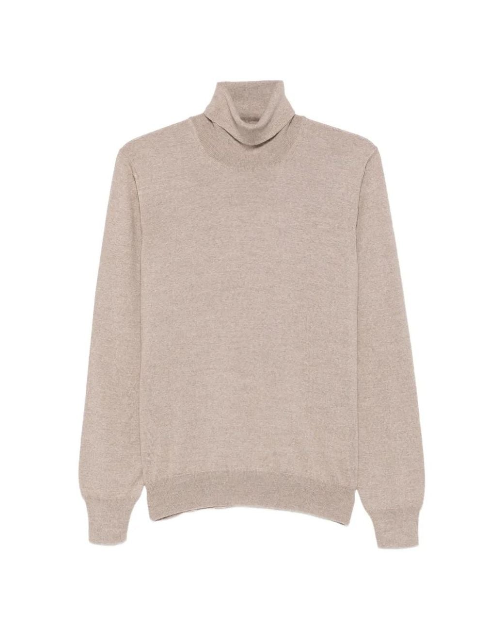 Fileria Natural Roll-Neck Wool Sweater for men