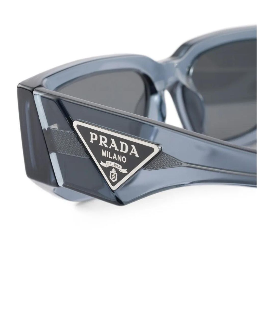 Occhiali Da Sole Con Logo A Triangolo di Prada in Gray da Uomo