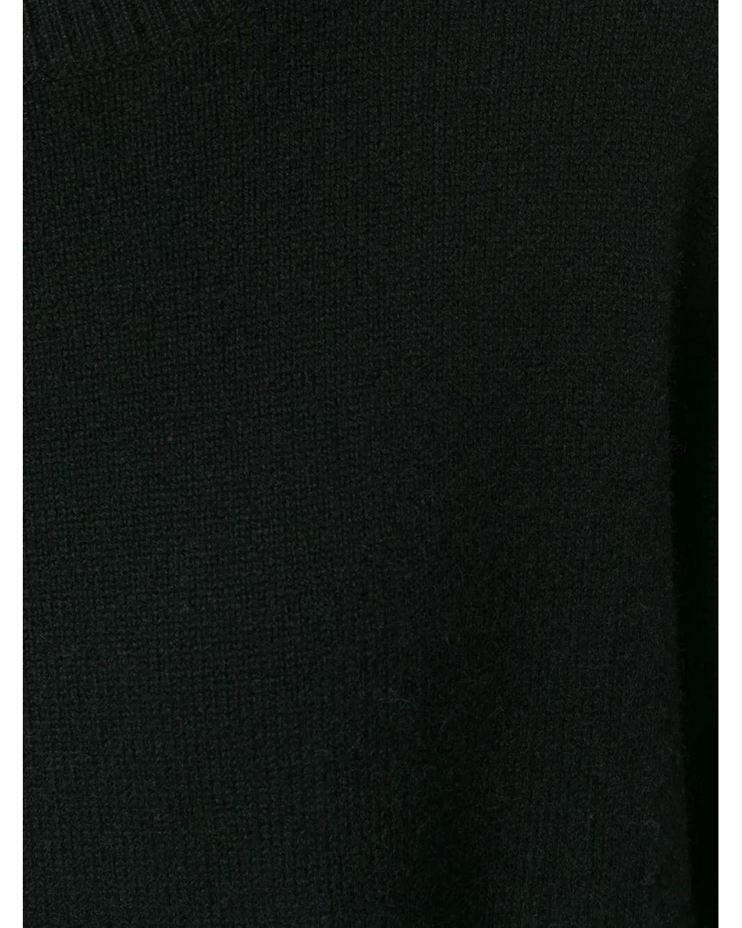 Chinti & Parker Black Boxy Cashmere Sweater