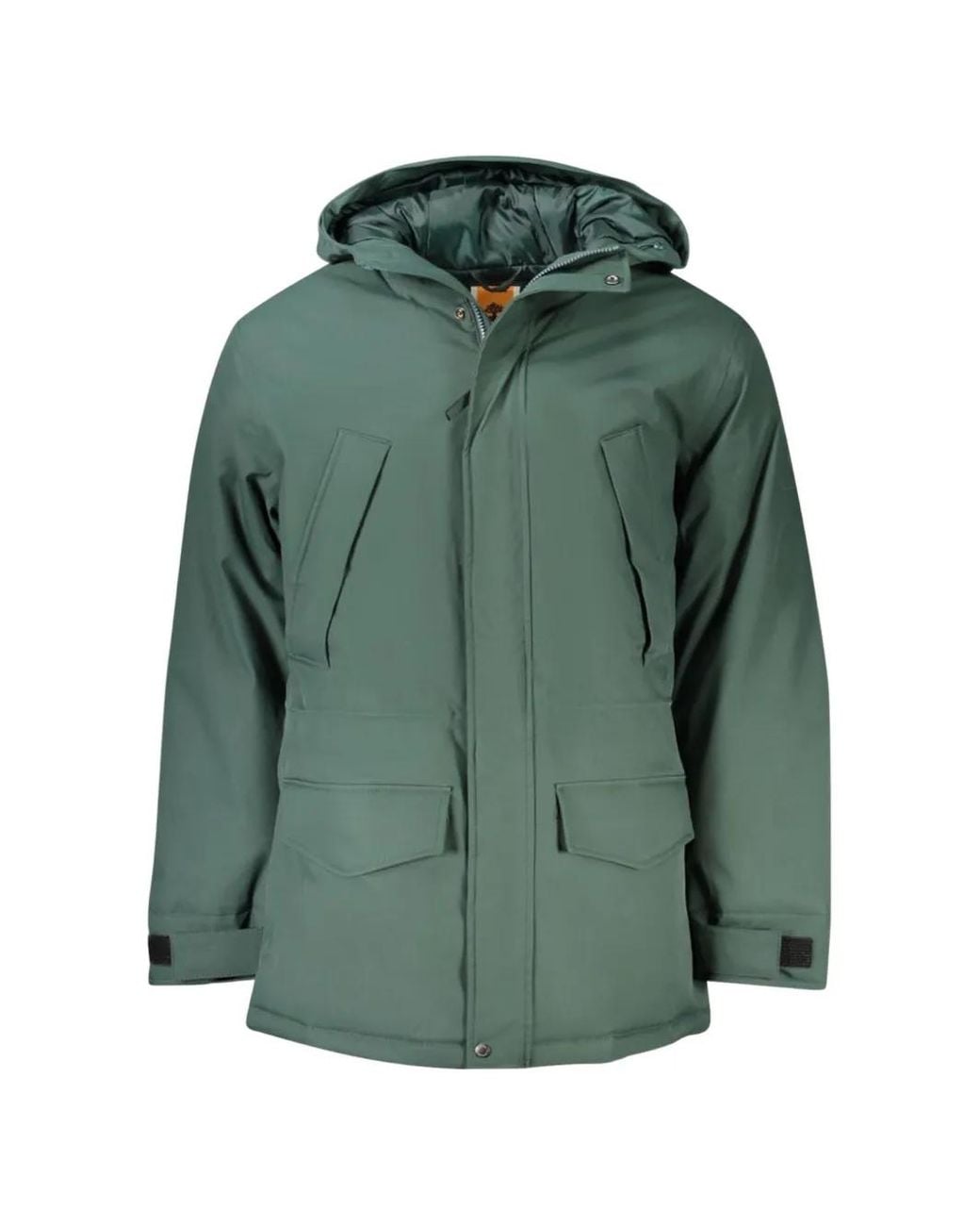 Timberland Green Hooded Water-Resistant Jacket for men