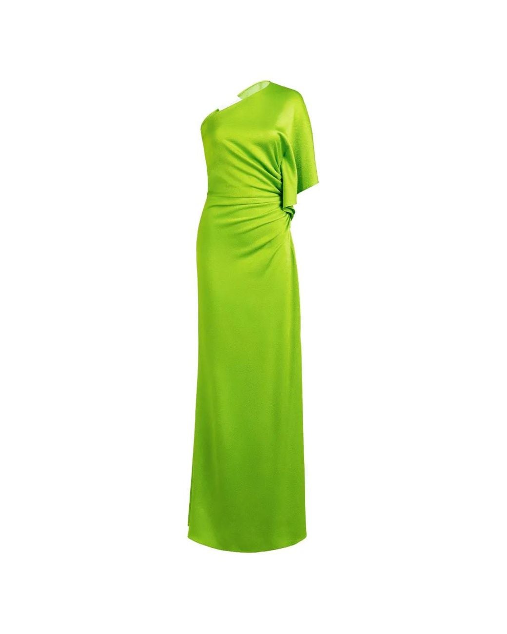 Silvia Tcherassi Green Doli One-Shoulder Maxi Dress