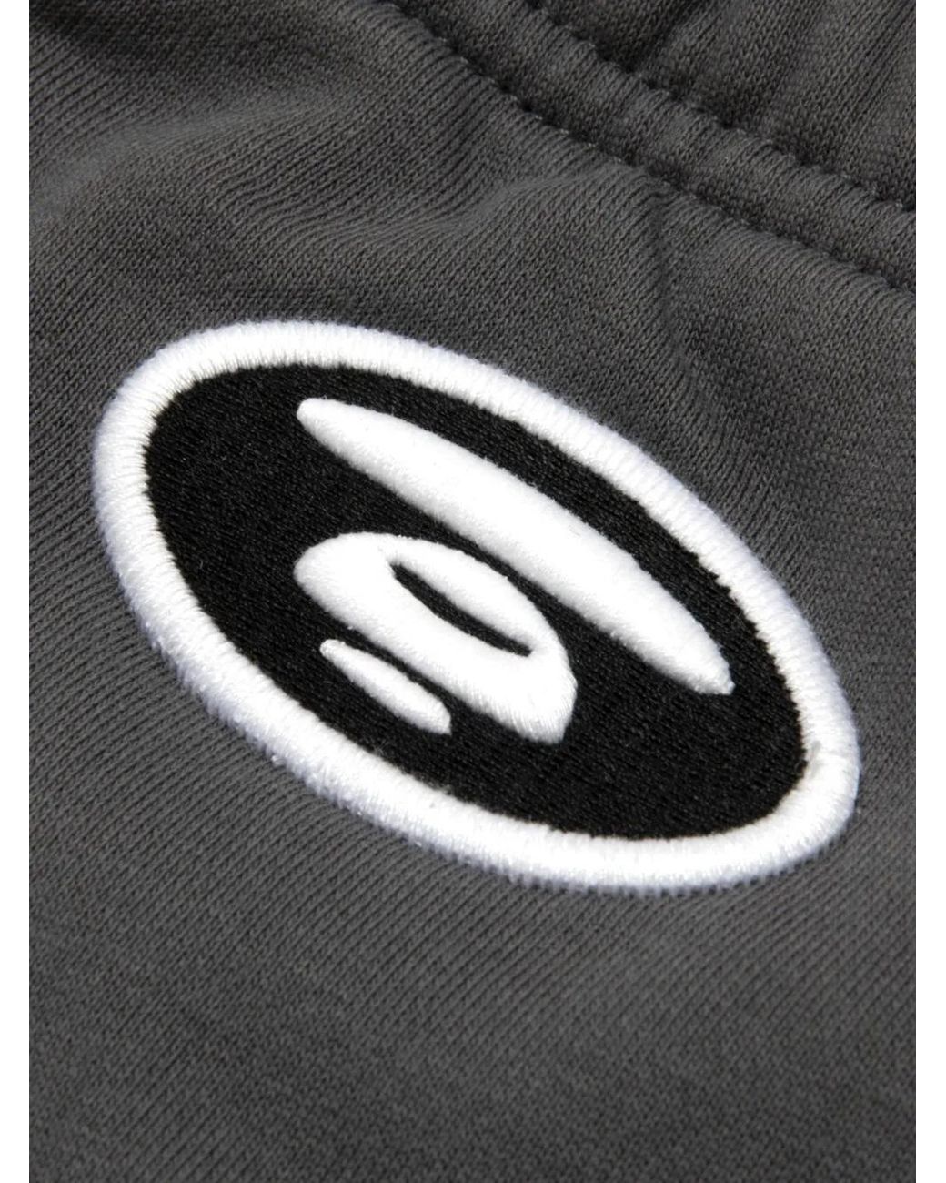 Aape By A Bathing Ape Black Aapeunvs Embroidered-Logo Shorts for men