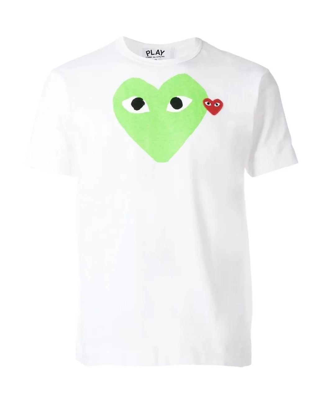 COMME DES GARÇONS PLAY Green Graphic Print T-Shirt for men