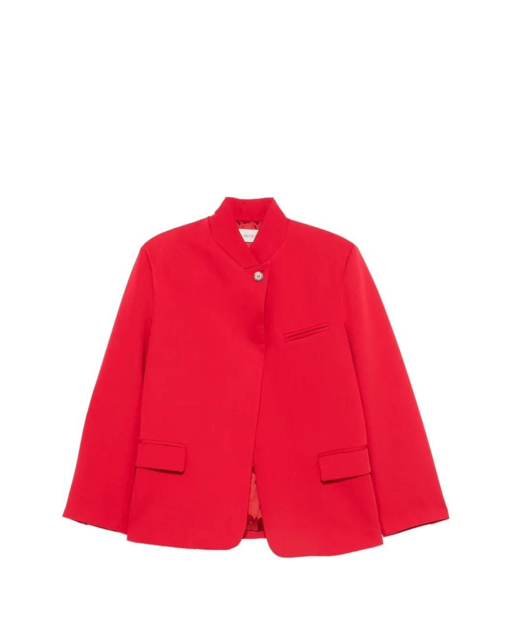 ViCOLO Red Blazer À Col Montant