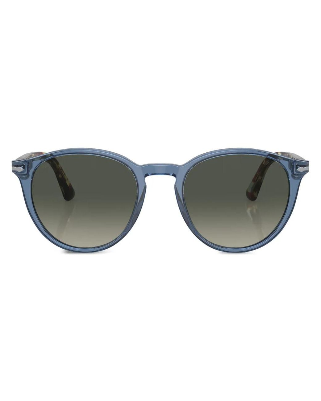 Persol Gray Round-Frame Sunglasses for men