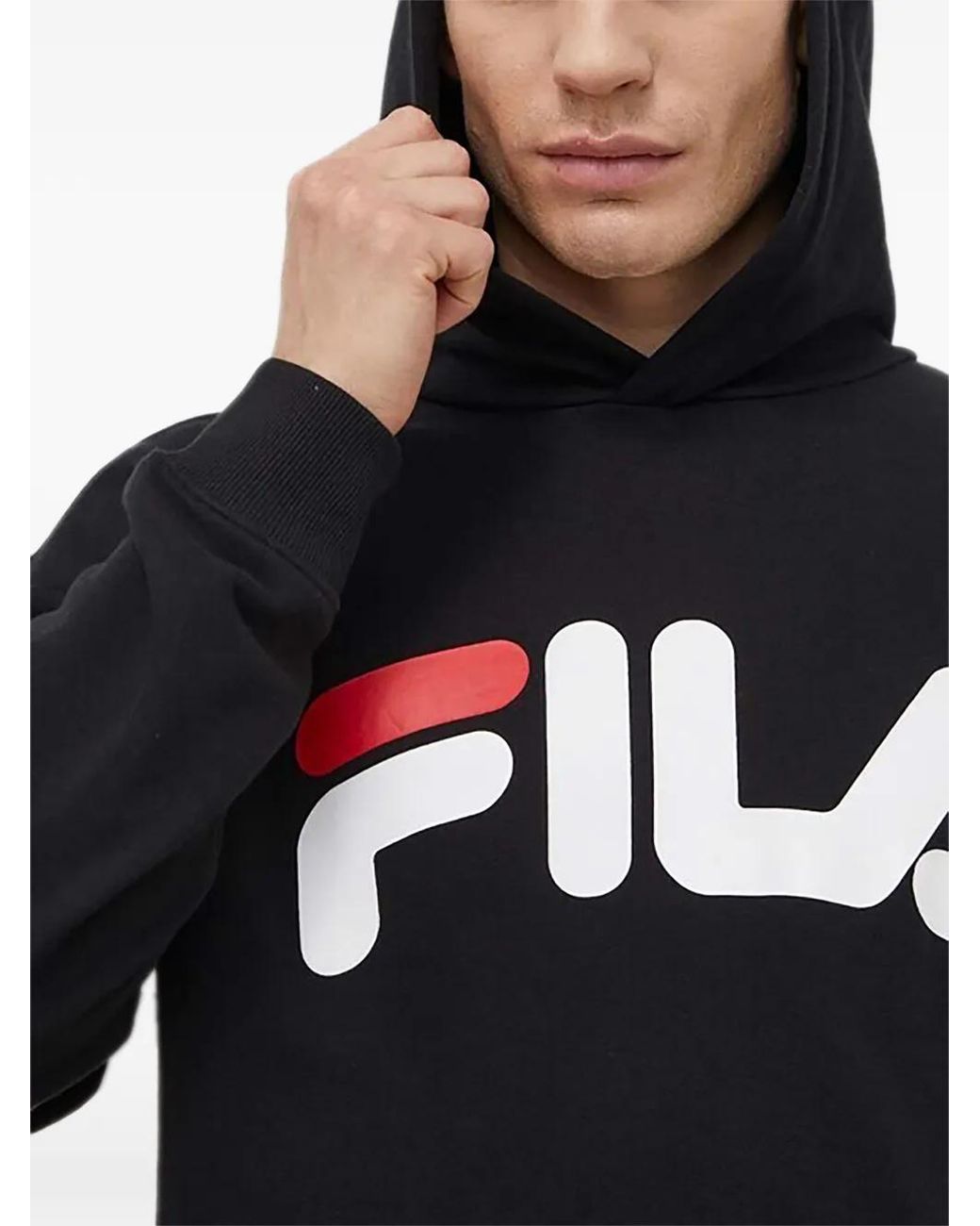 Fila Blue Long-Sleeve Logo Hoodie for men