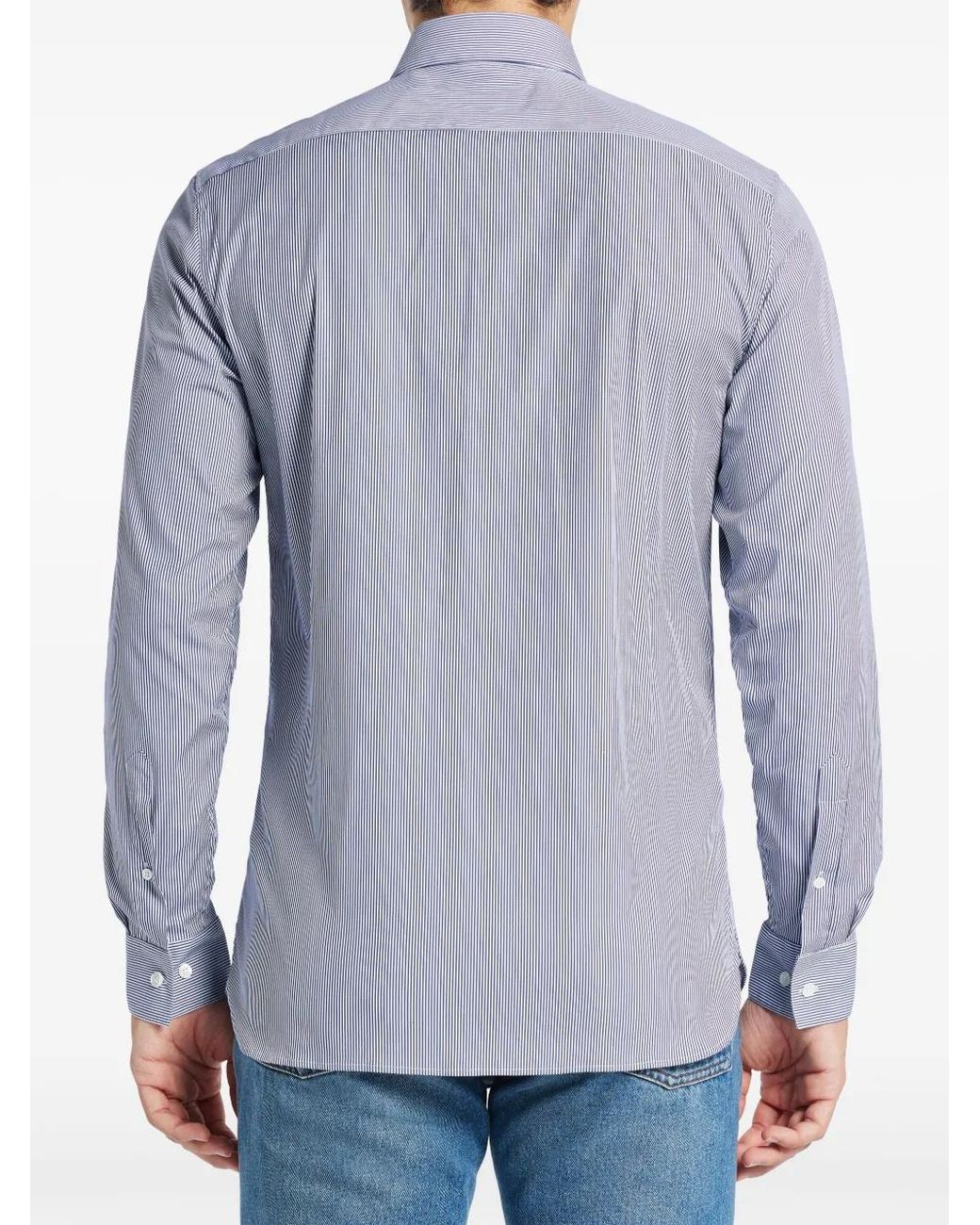 Camisa A Rayas Lacoste de hombre de color Blue