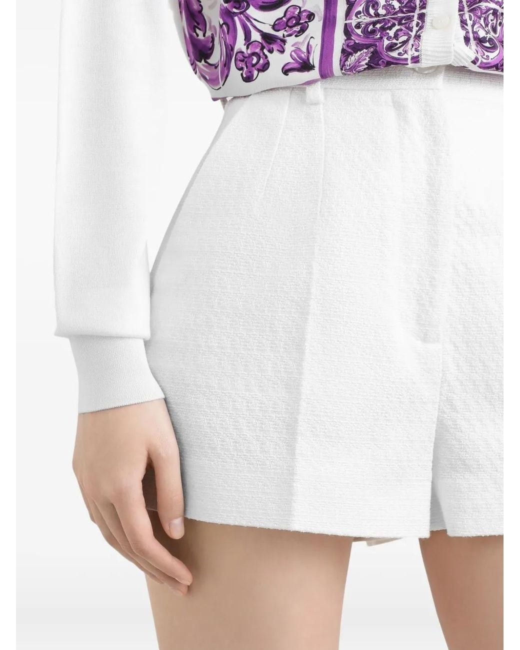 Dolce & Gabbana White Tailored Shorts