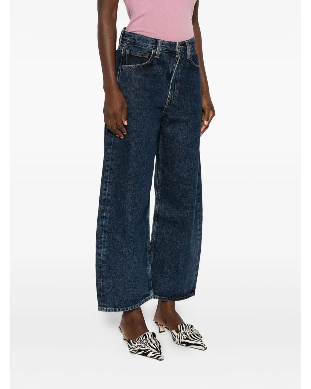 Agolde Blue Five-Pocket Jeans